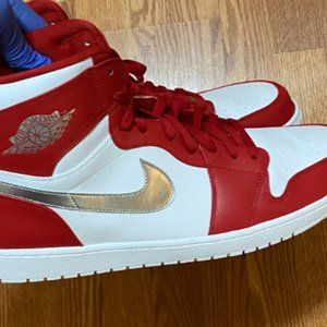 Air Jordan 1 High Silver Medal  Men's sports shoes